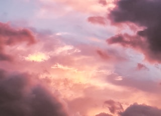 low angle photo of clouds