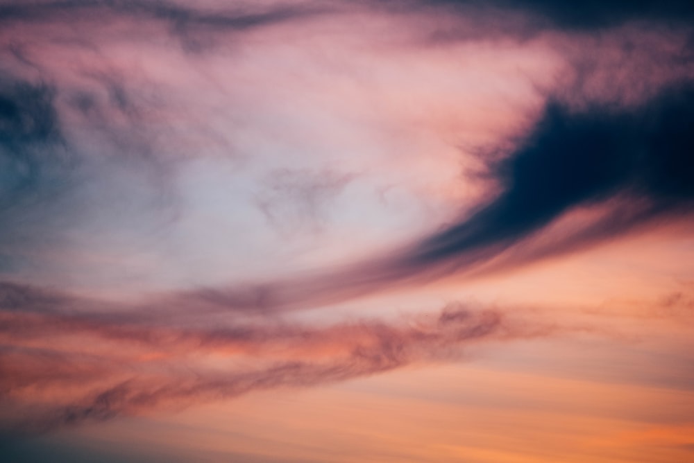 dark clouds during golden hour photography