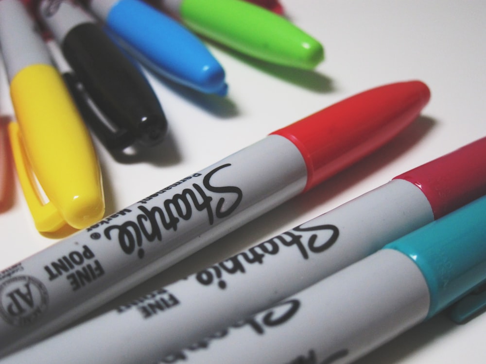 Photo Of Markers. Markers For Drawing. Stationery. The Subject Of The  Office. Color Markers For School Or Office. Stock Photo, Picture and  Royalty Free Image. Image 86576970.