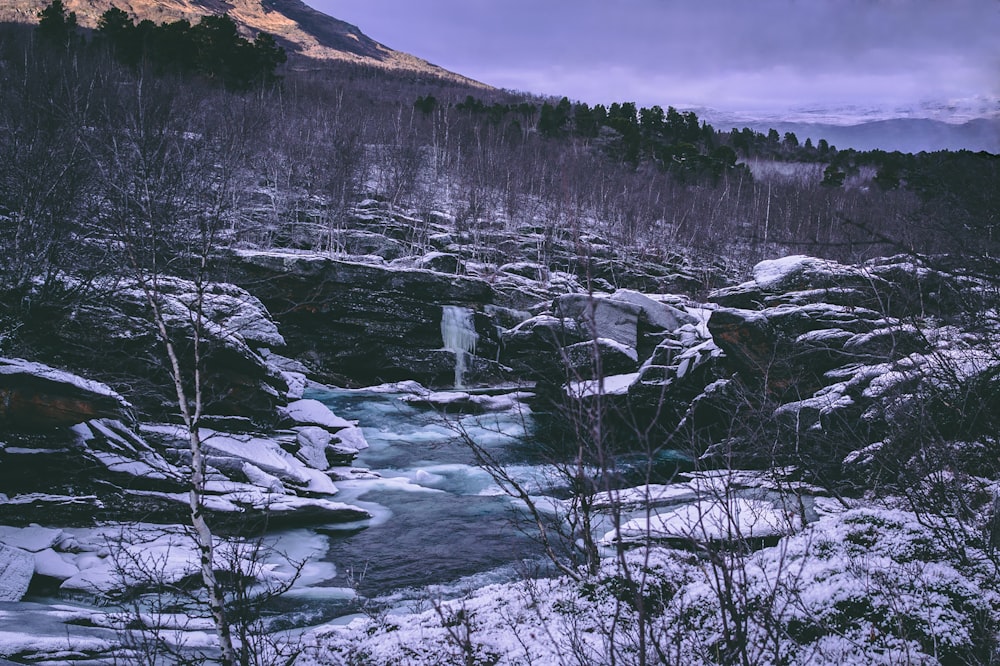 time lapse photography of body of water