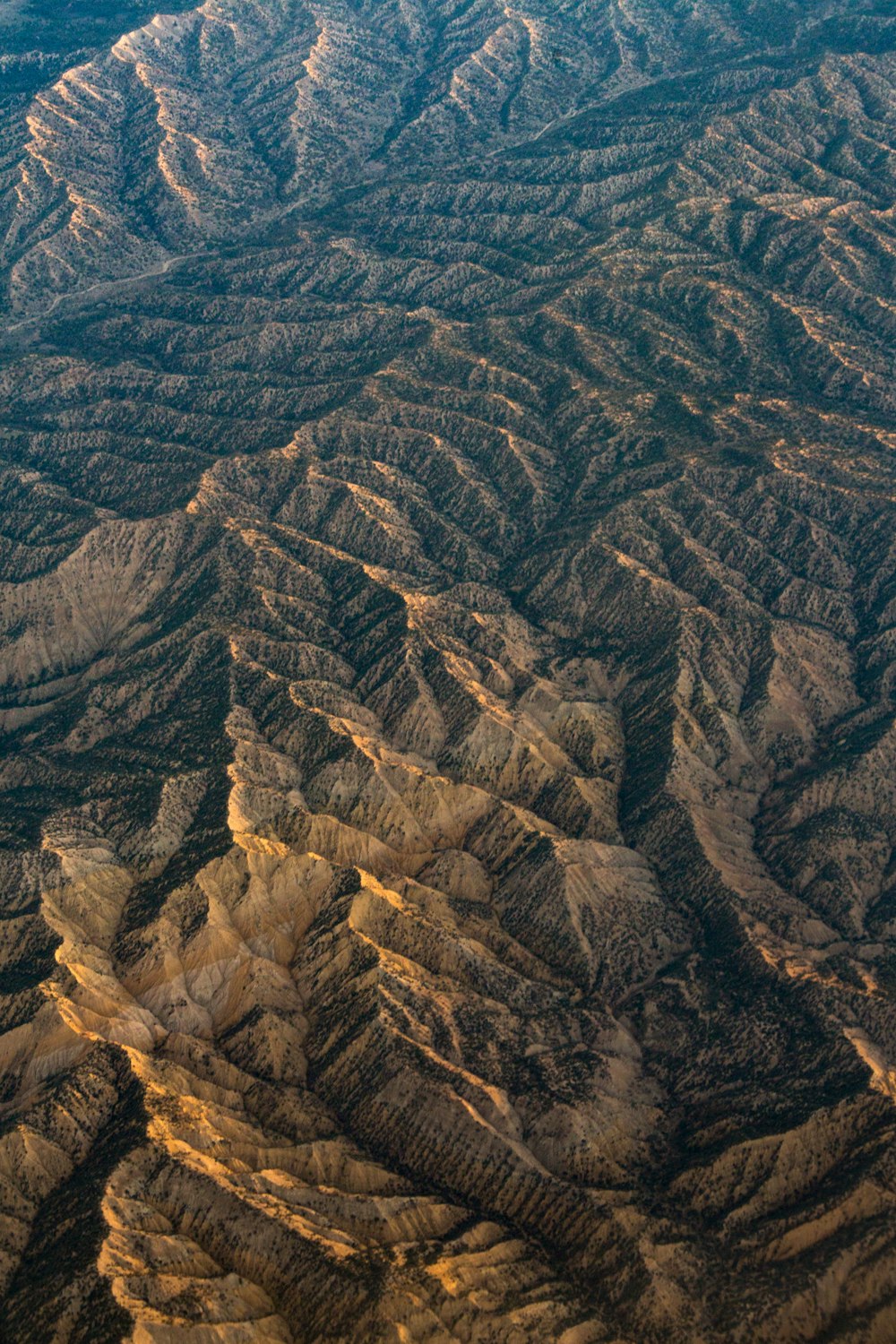 aerial photo of mountain