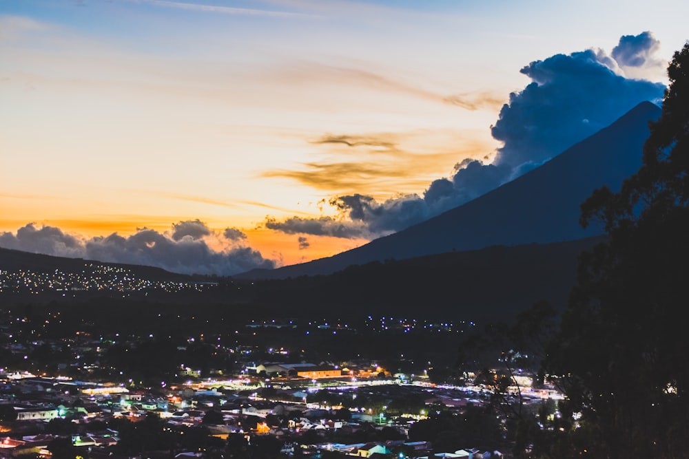 silhouette of cityscape