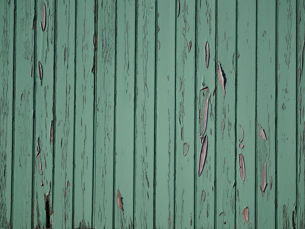 green wooden wall