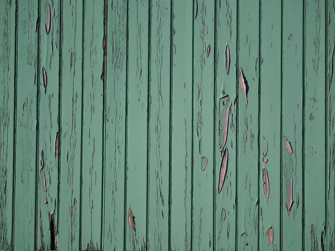 green wooden wall