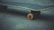 A close-up of a skateboard wheel on a colorful ramp.
