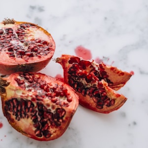 selective focus photography of slice fruits