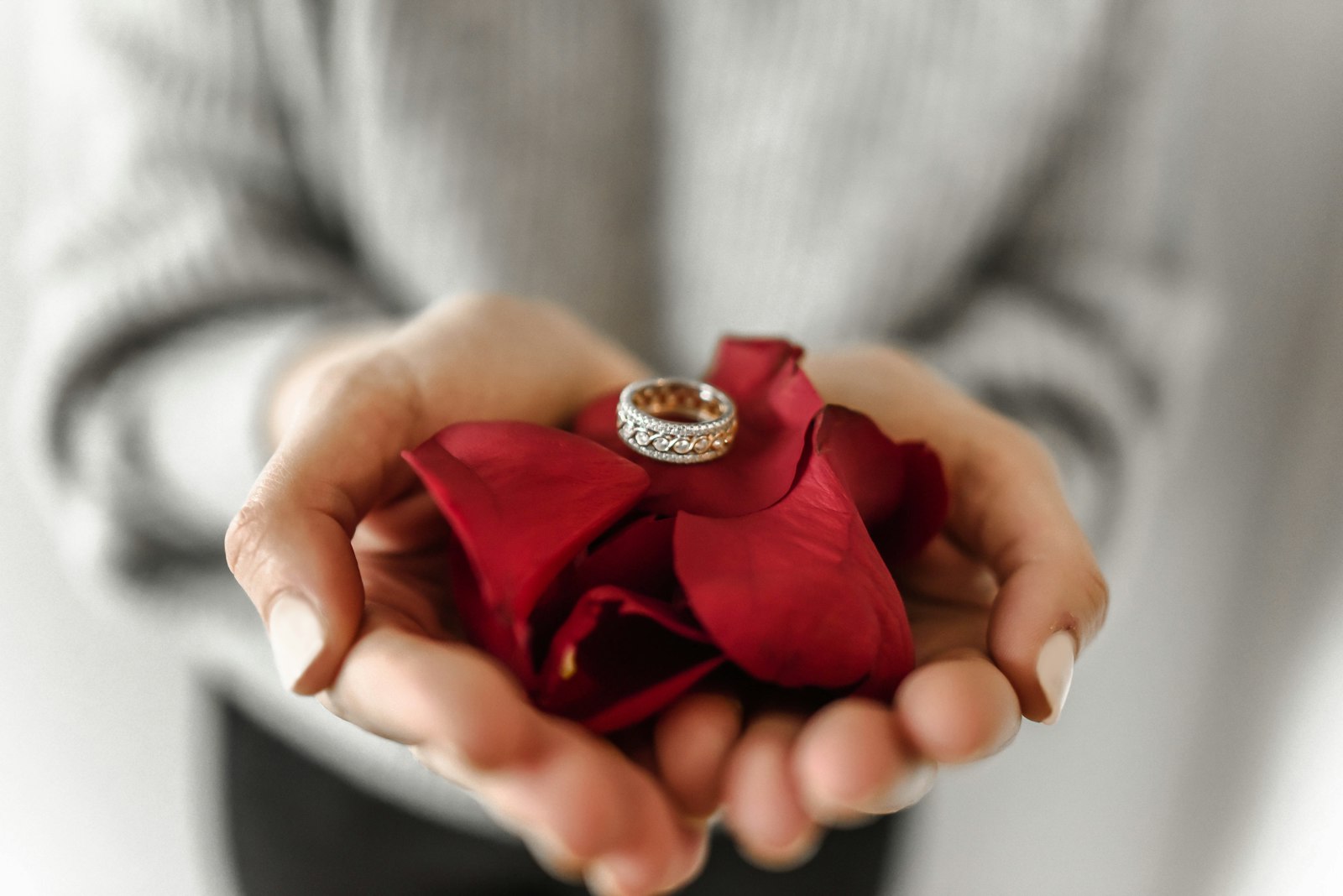 Nikon AF-S Nikkor 28mm F1.8G sample photo. Person holding red petaled photography