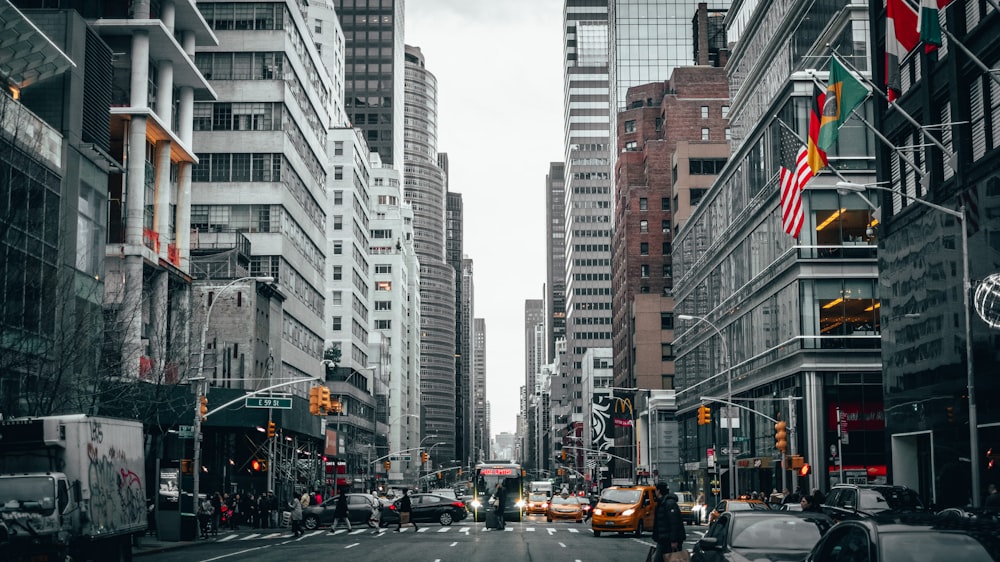 road and buildings