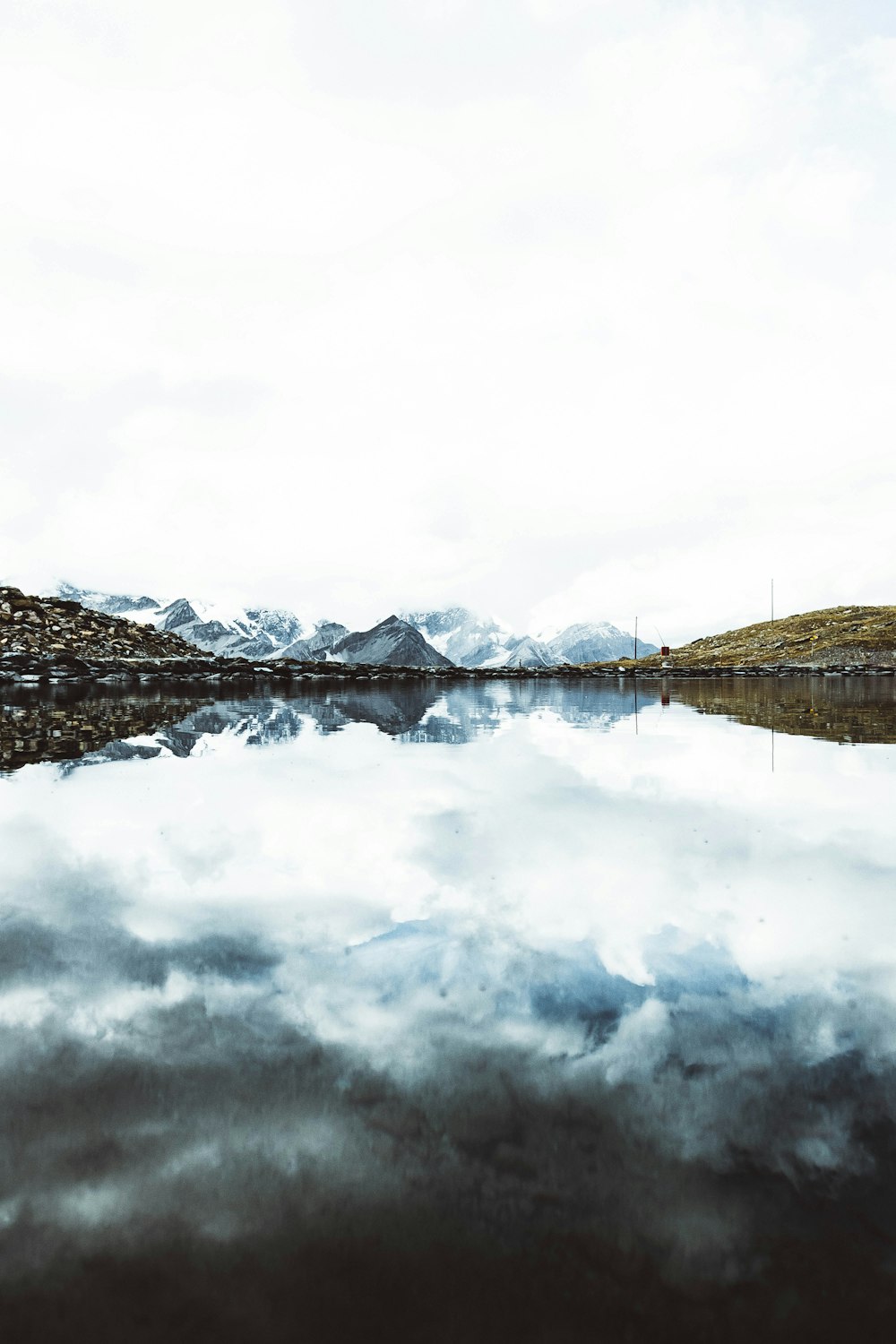 lake and mountains