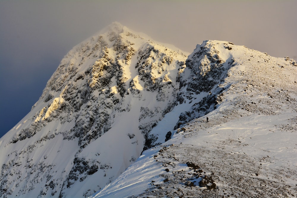 ice-covered mountain wallpaper