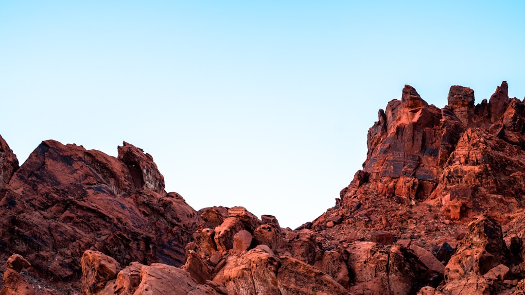 rocky mountain under clear sky, Valley of Fire State Park