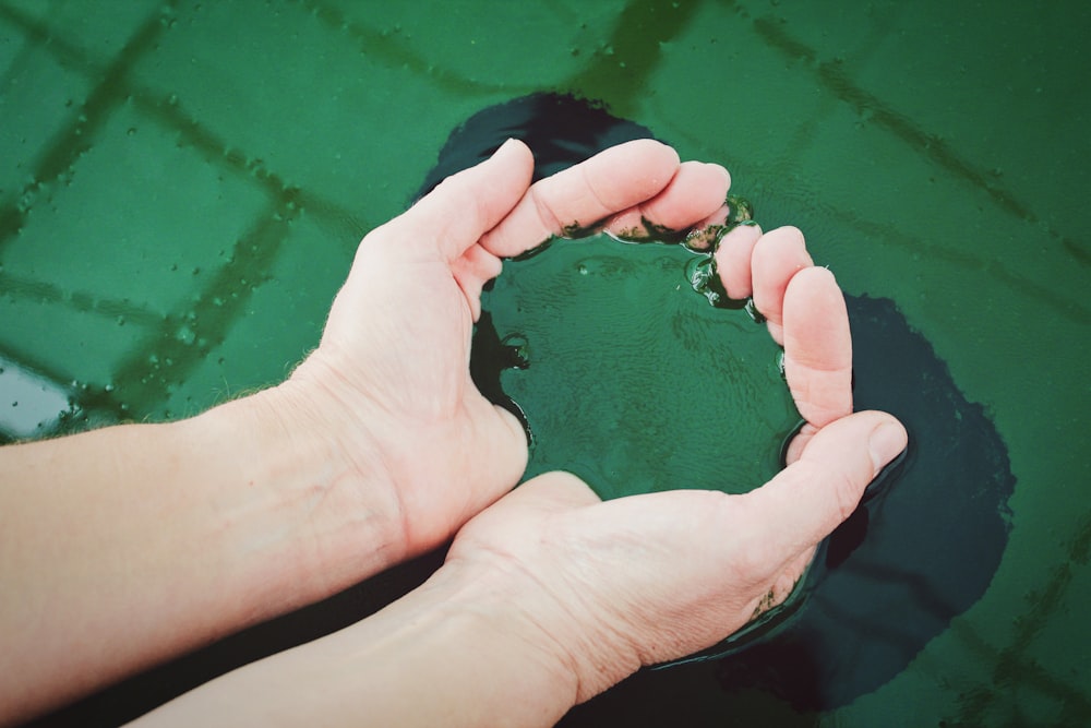 person holding green liquid closeup photoghraphy