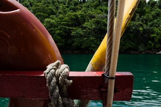 Close-up of a crew member securing ropes on deck, showcasing Deniz Navigation Corp’s commitment to safety and precision.