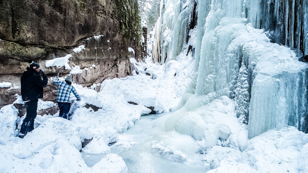 landscape photo of snow glacier