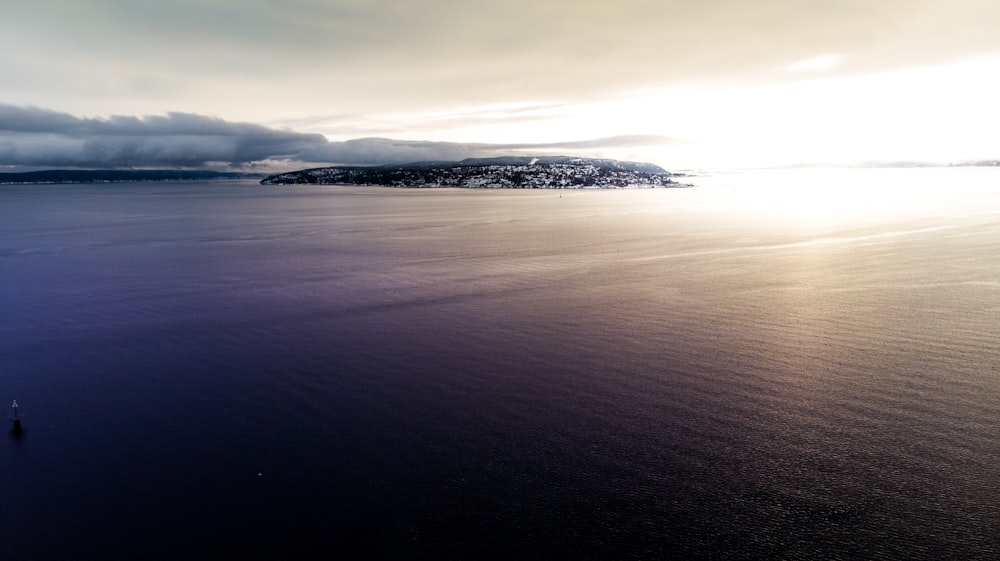 panoramic photography of island in ocean