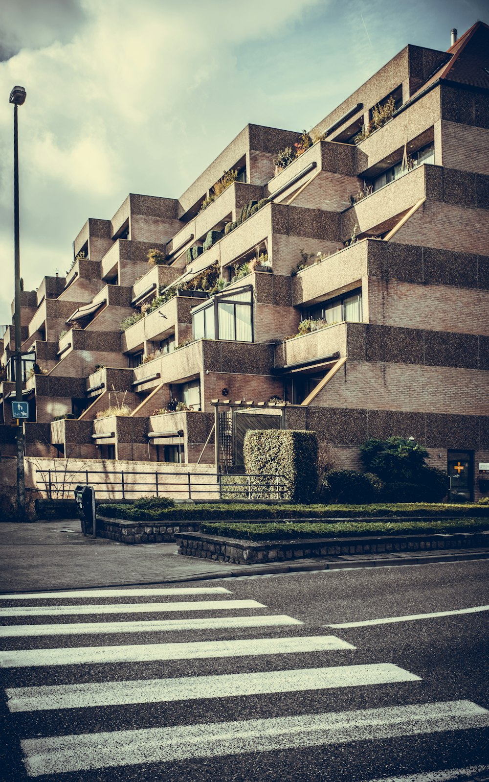 pedestrian near building