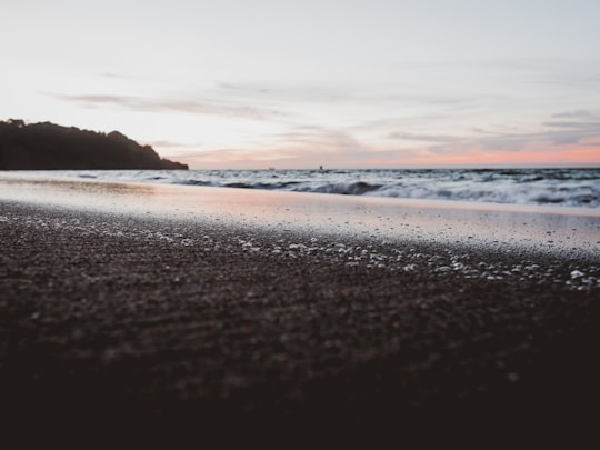 low angle photo of sea shore in Baker Beach United States