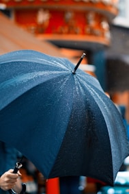 great in storm person holding umbrella while raining
