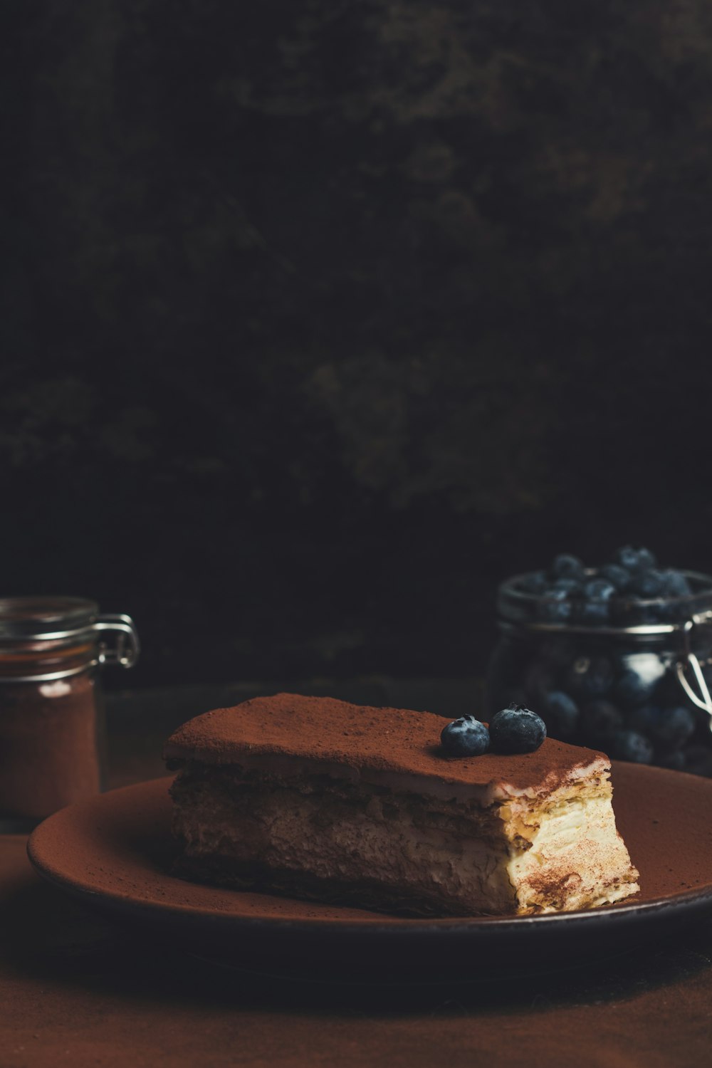 sliced cake on plate