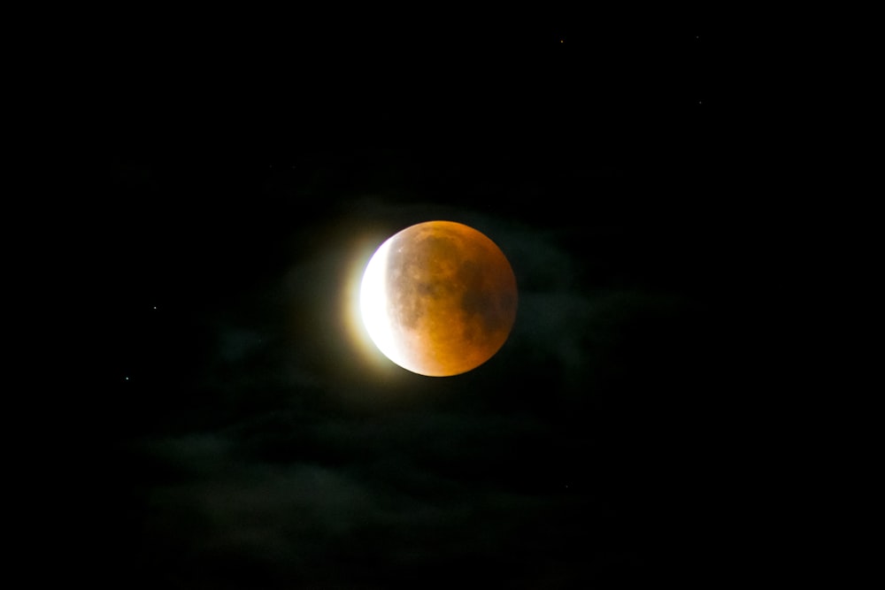 moon against light