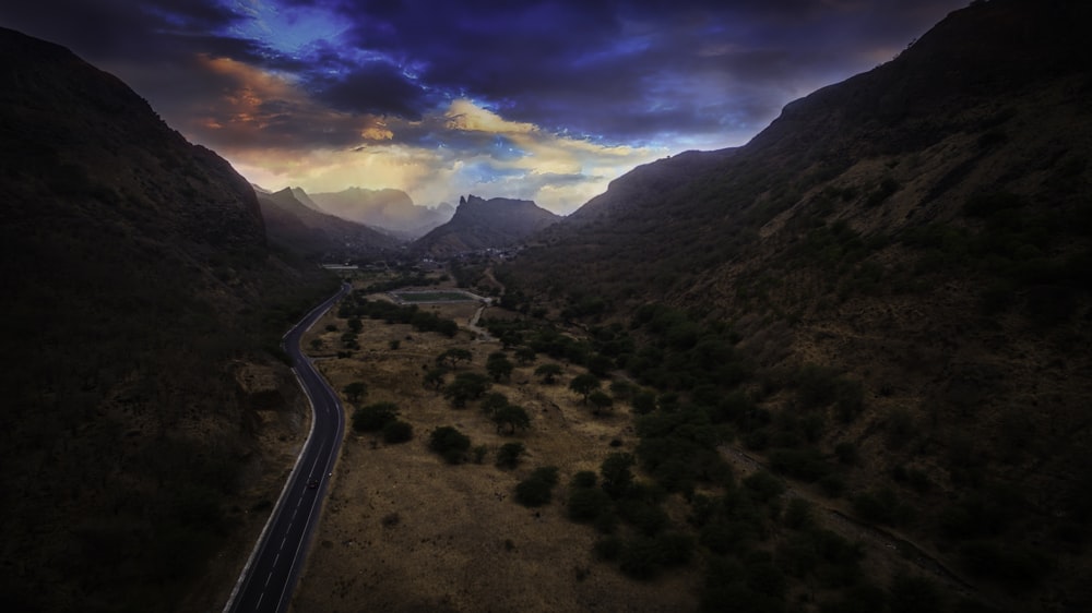 pathway through mountain