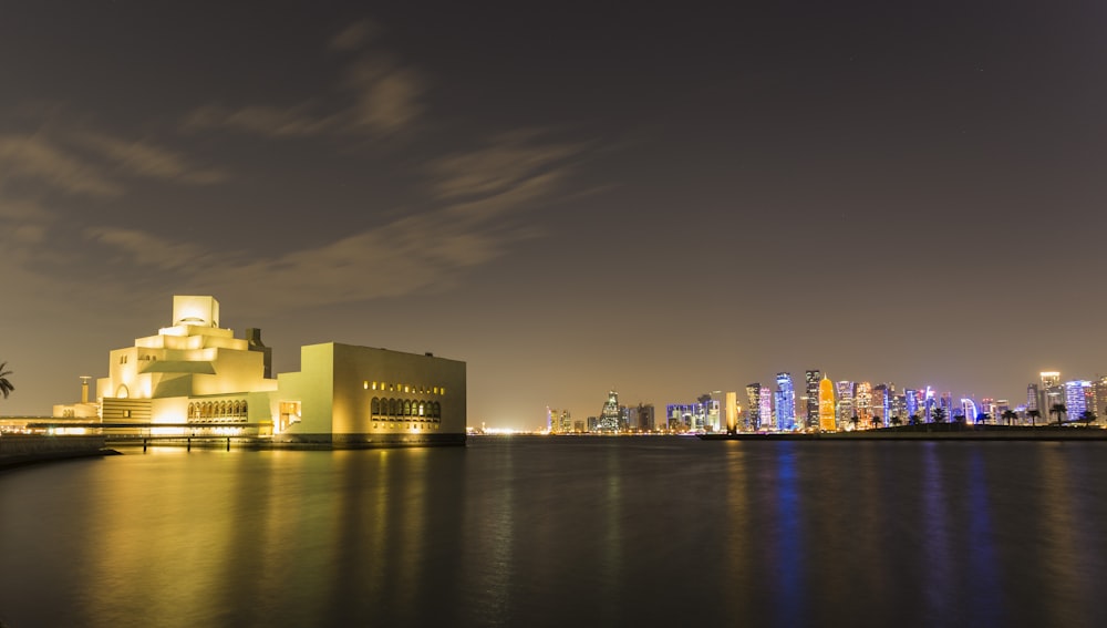 body of water near buildings