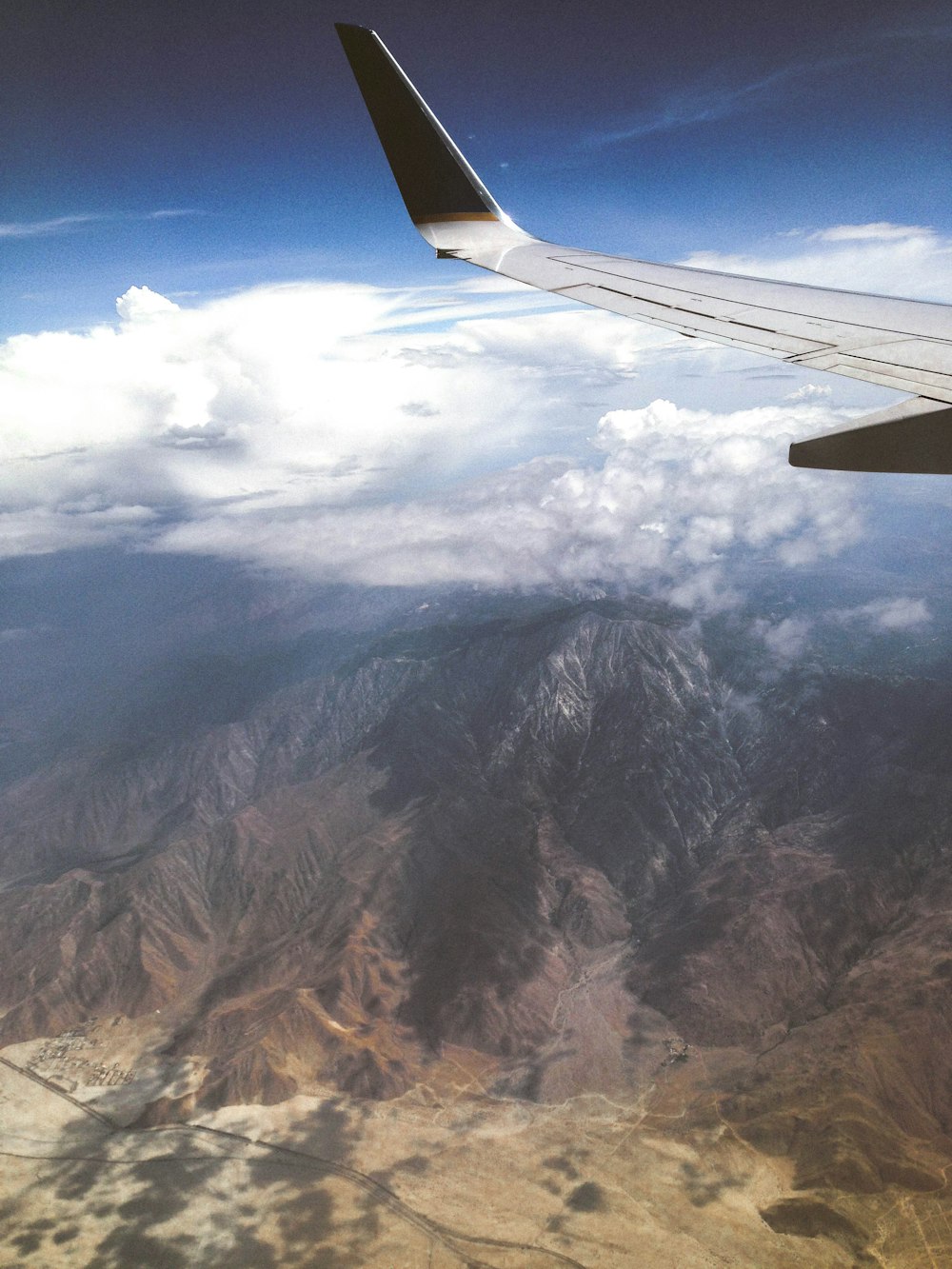 top view of volcano