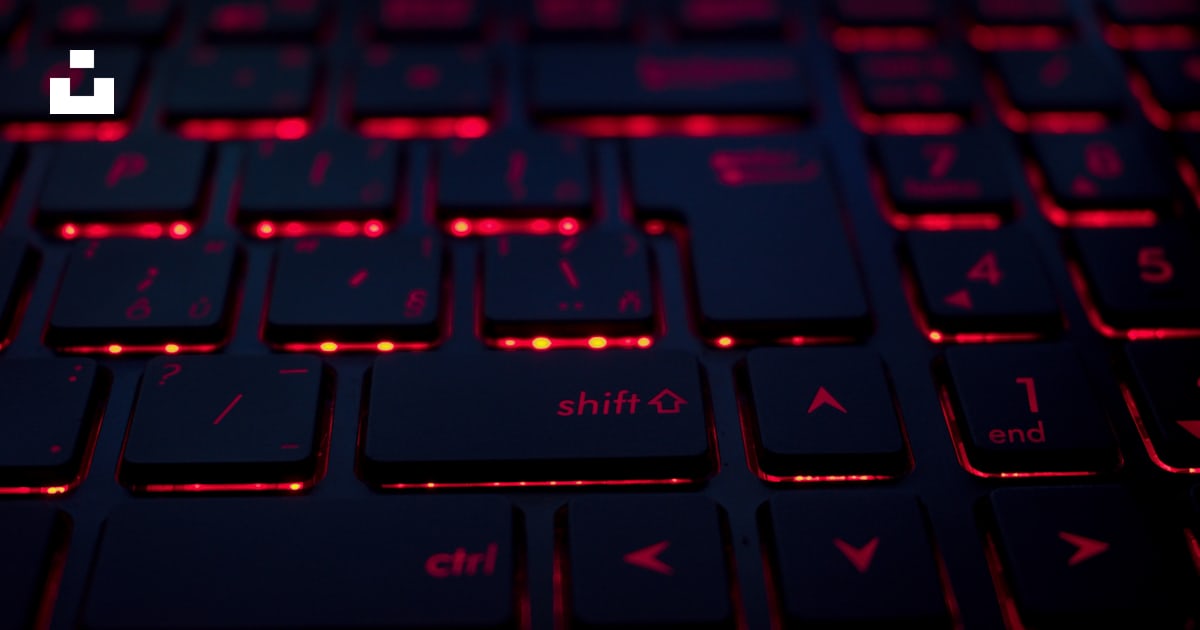 Closeup photo of black and red keyboard photo – Free Technology Image ...
