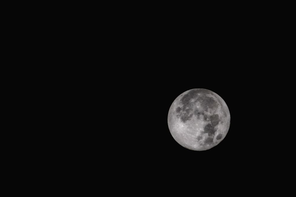 photography of full moon
