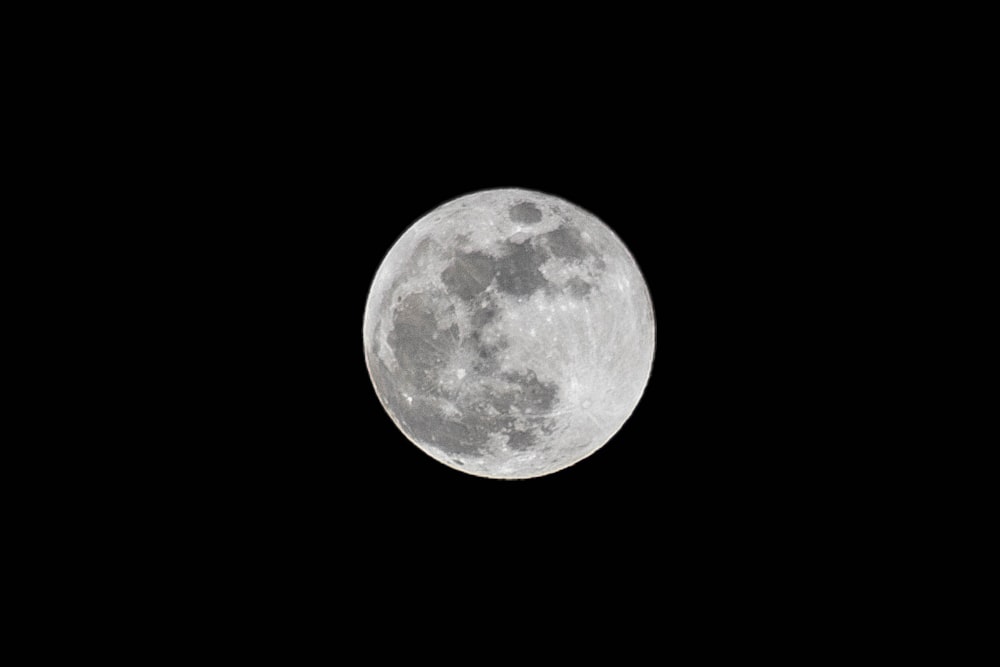Fotografía de luna llena
