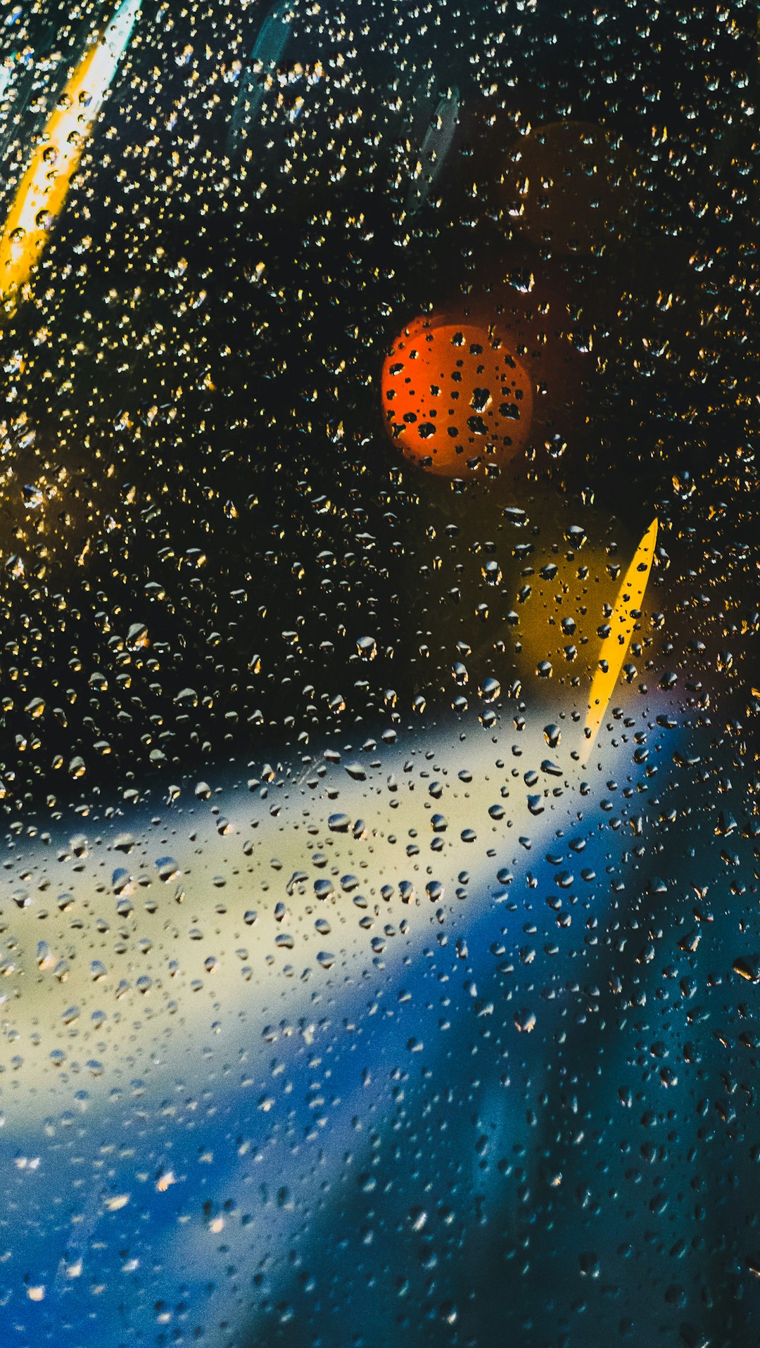 closeup photo of water dew on window