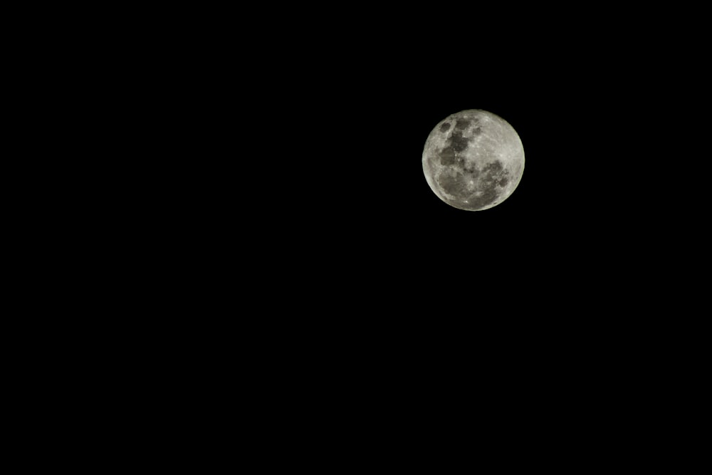 Luna llena por la noche