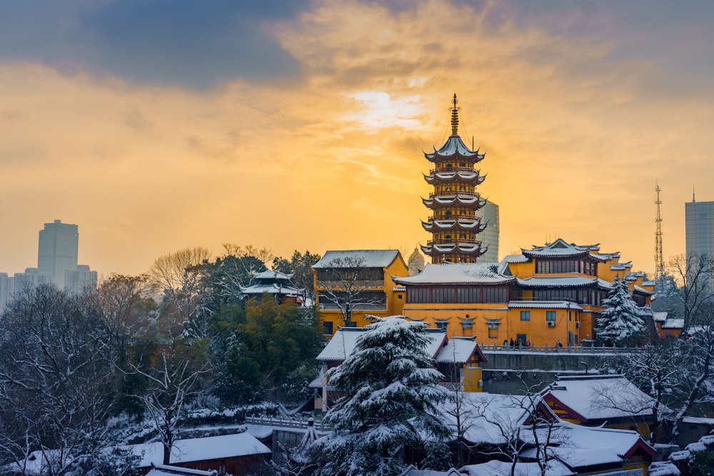 brown pagoda temple during daytime