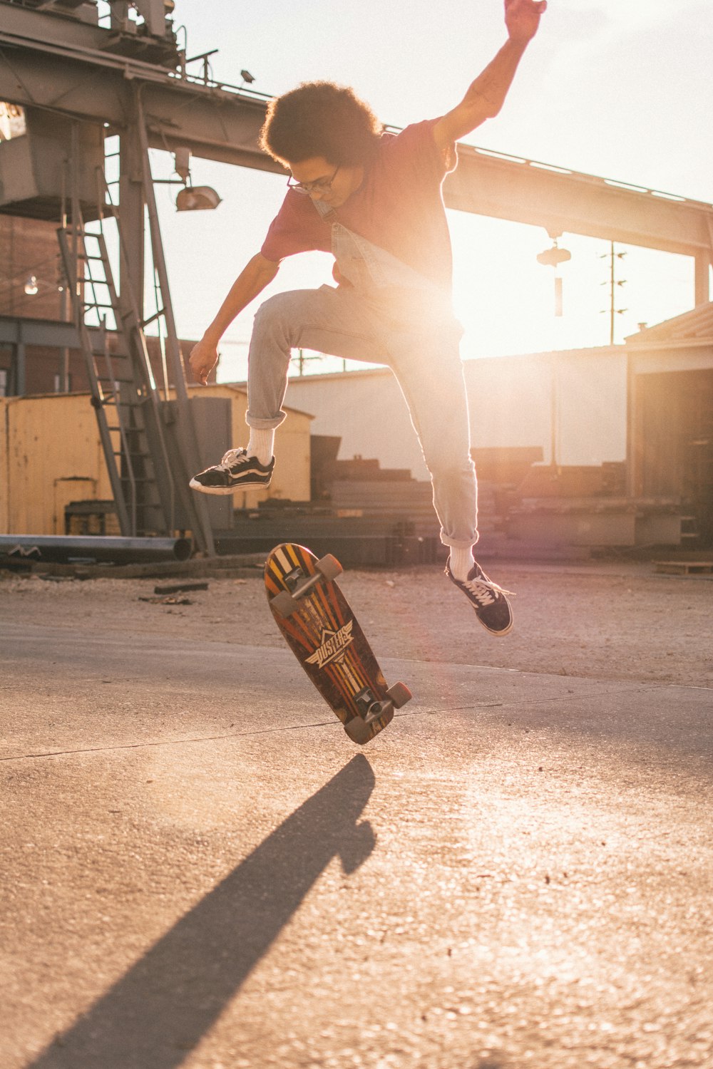 man skate boarding during daytime