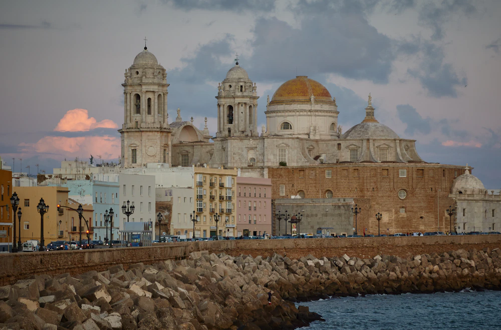 Cádiz Cathedral, above the Atlantic