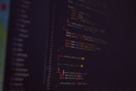 a close up of a computer screen with a bunch of text on it