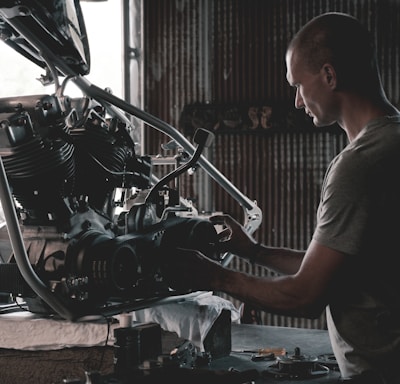 man holding engines