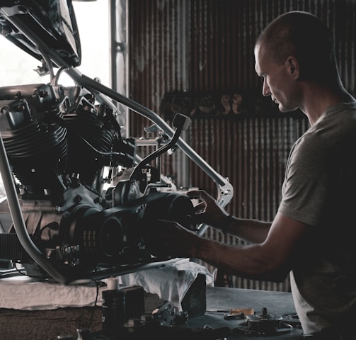 man holding engines