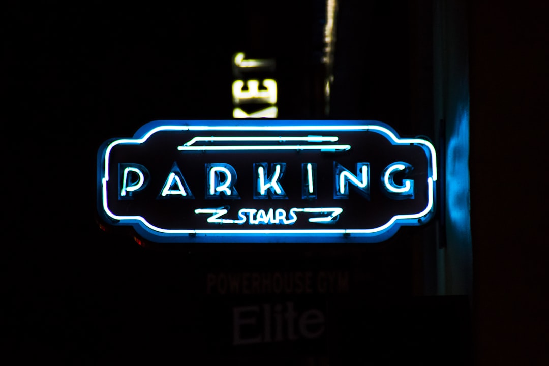 Parking Stairs signage,