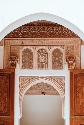 brown and white arche photography