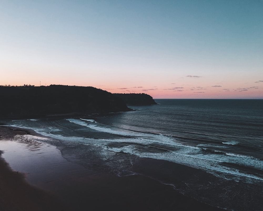 seashore during dawn