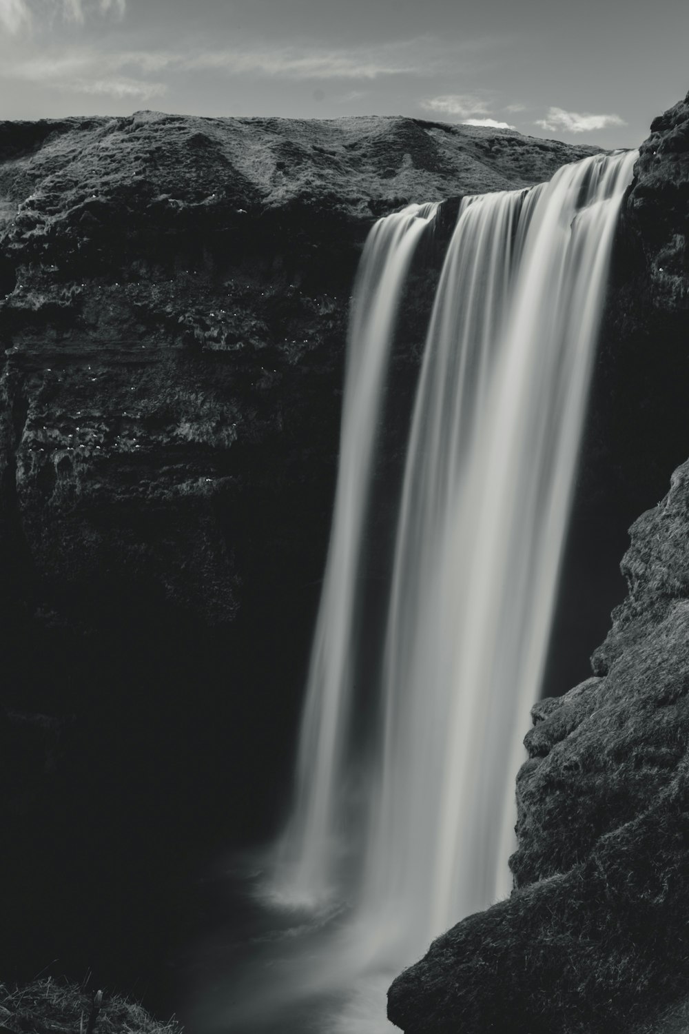 waterfalls on mountains