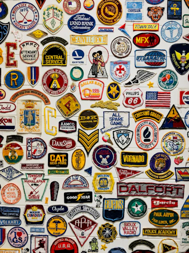 Stacks of bulk embroidered patches ready for shipment, highlighting custom packaging and quality finishing.