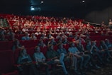 person watching movie