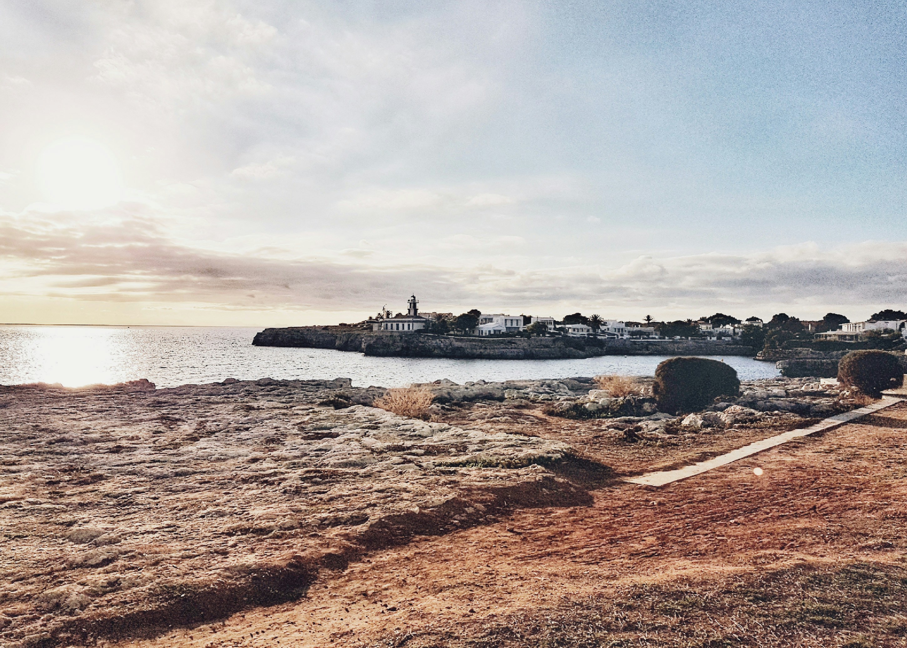 stone fragment near seashore, 