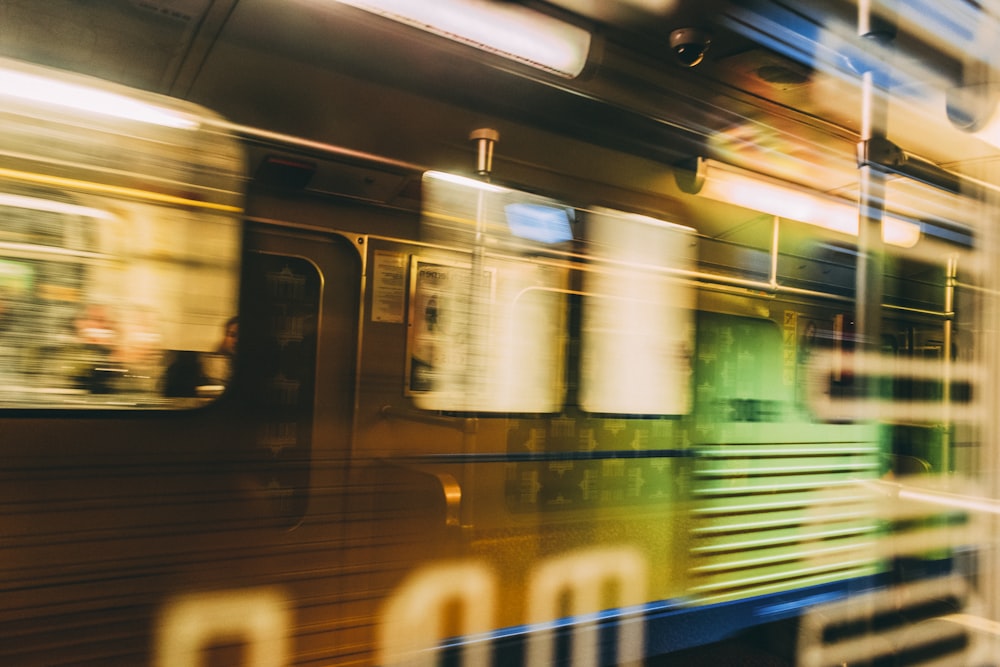 timelapse photography of train