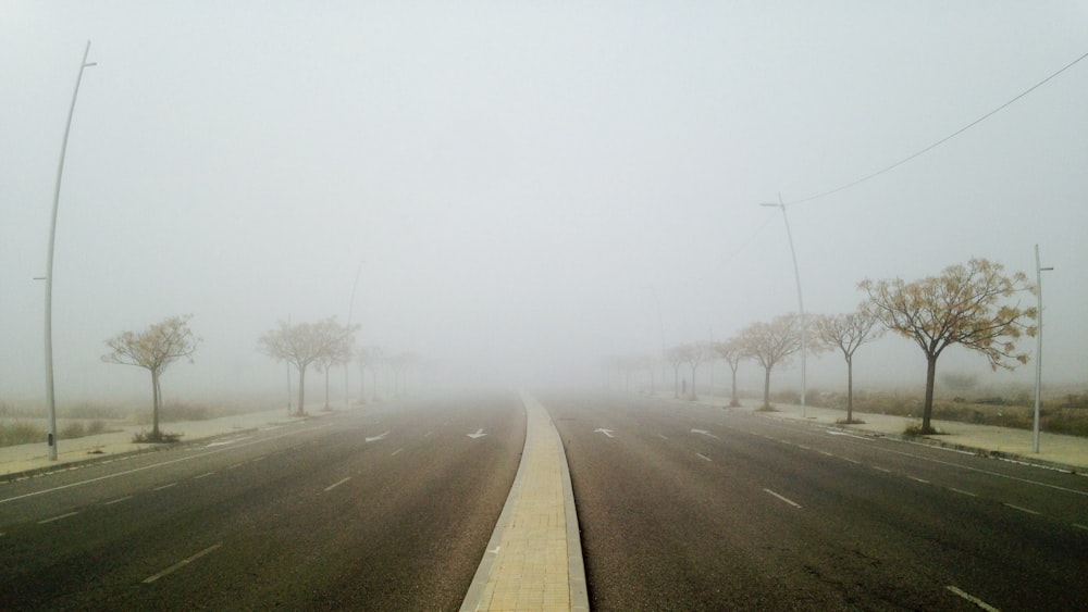 gray asphalt road