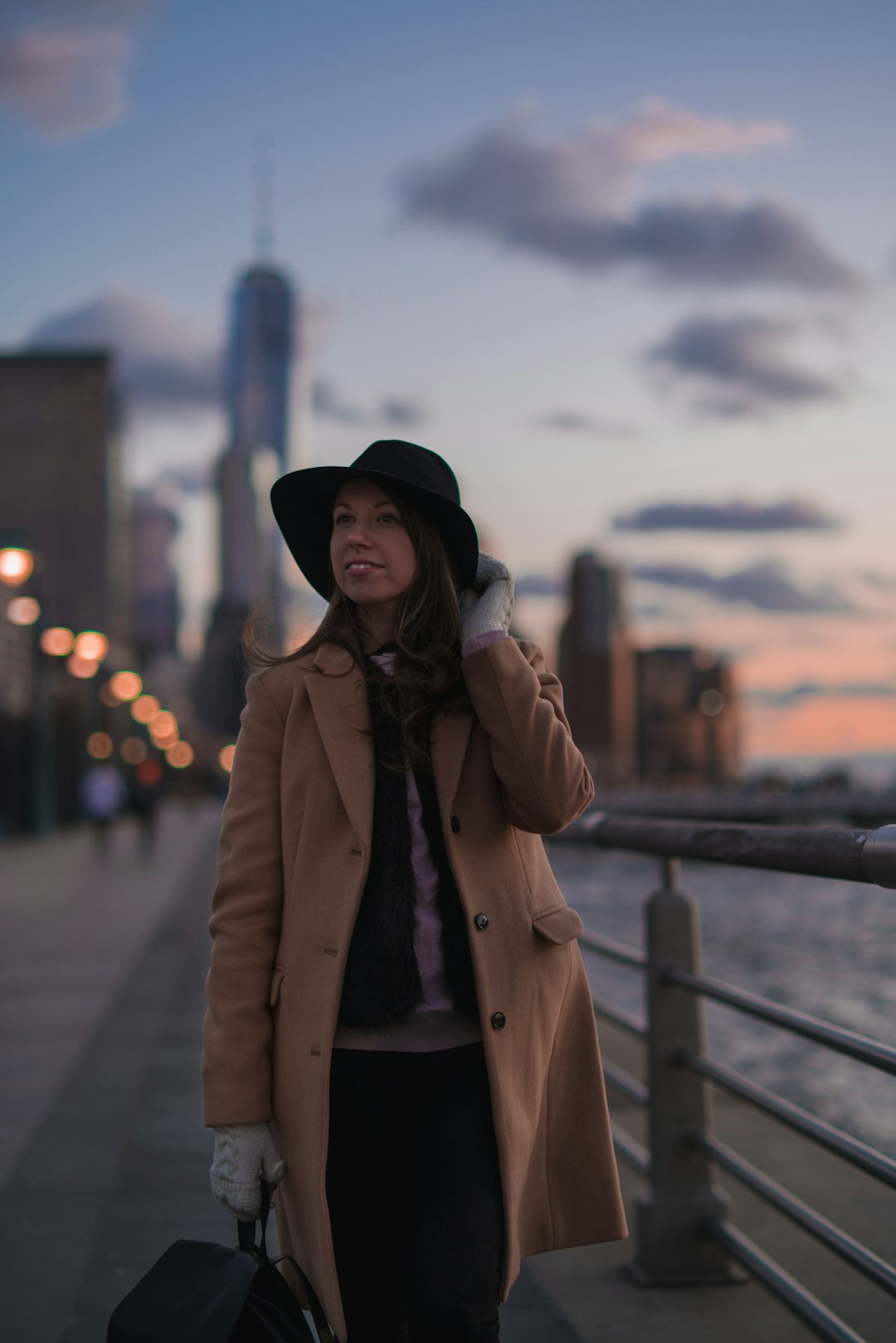 woman walking outdoors