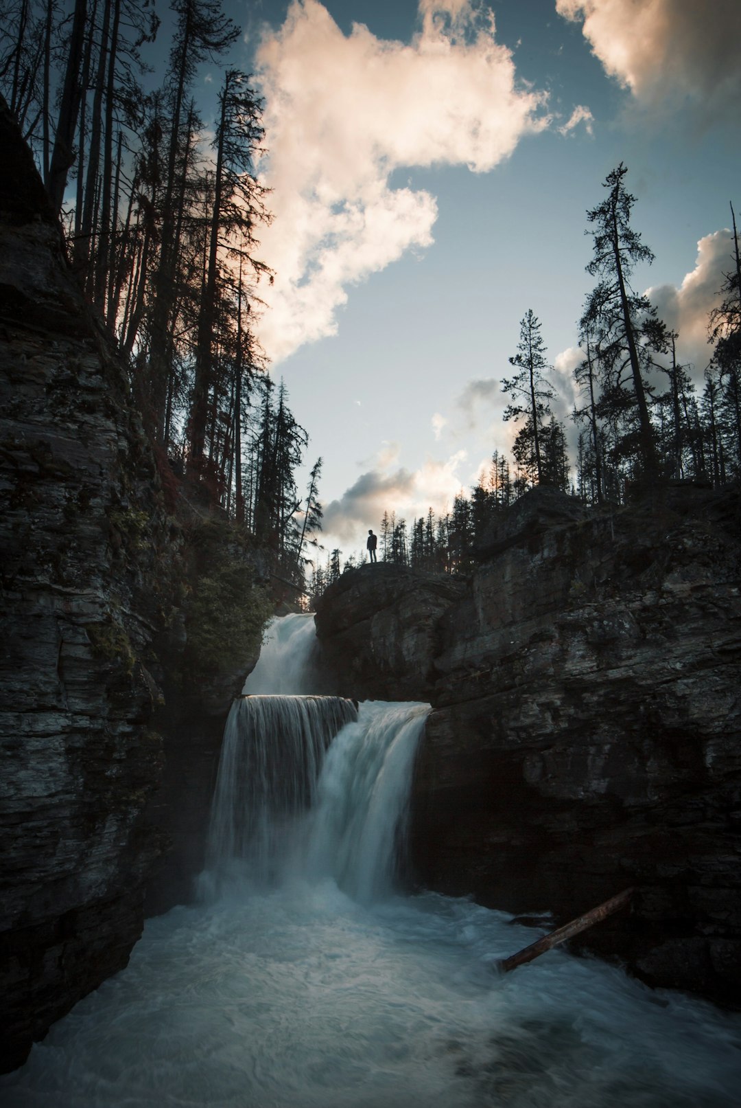 travelers stories about Waterfall in Glacier National Park, United States