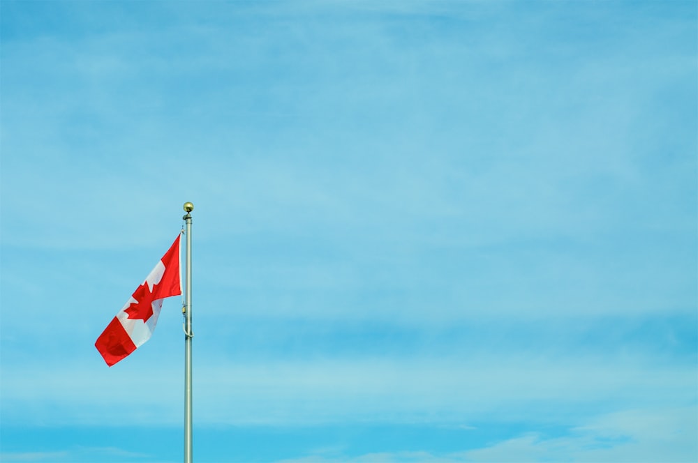 Canada flag pole